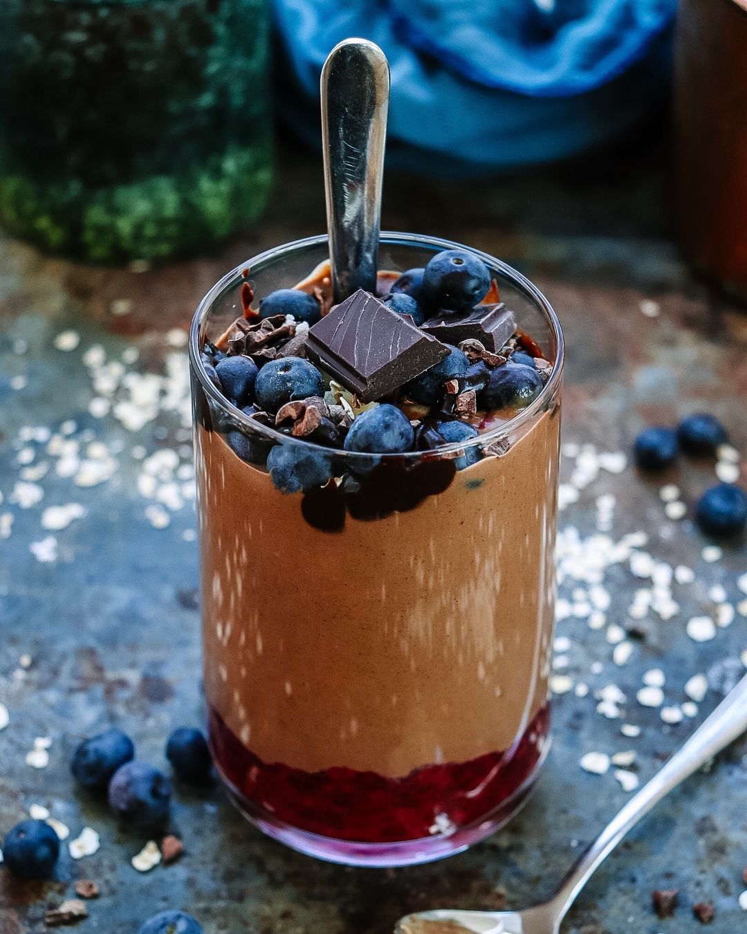 Cacao Hemp Almond Butter Smoothie Jar