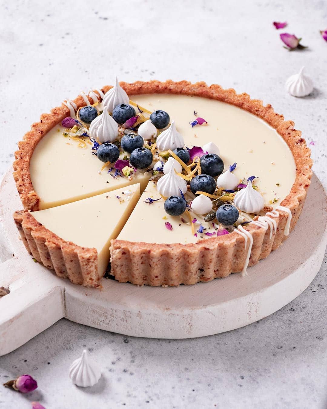 Vegan Lemon Custard Pie