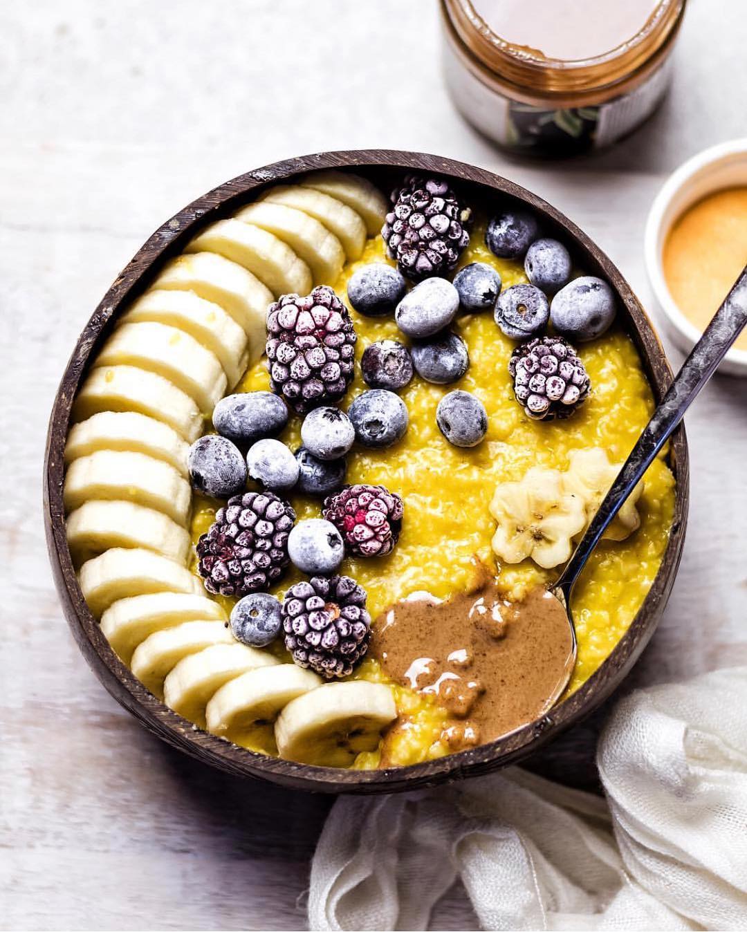 Golden Oatmeal Bowl with Immunity Blend