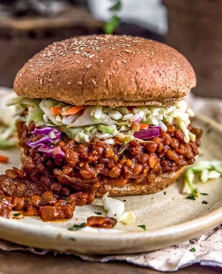 Vegan Bbq Lentil Sloppy Joes