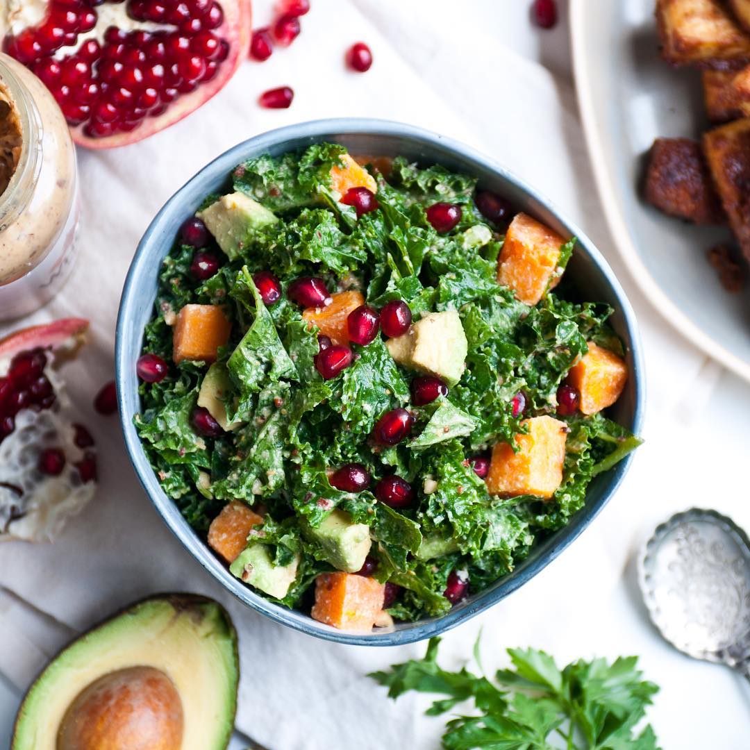 Kale and Pomegranate Salad