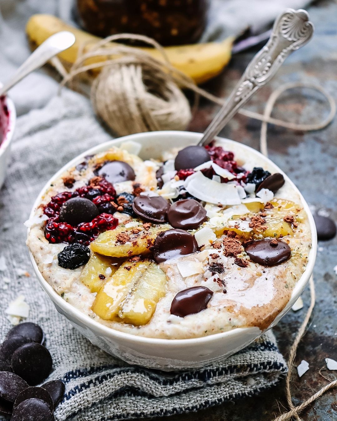 Coconut Chip and Almond Porridge
