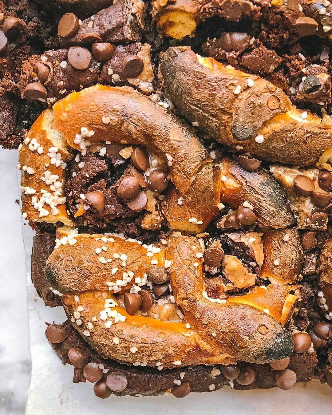 Peanut Butter Pretzel Brownies