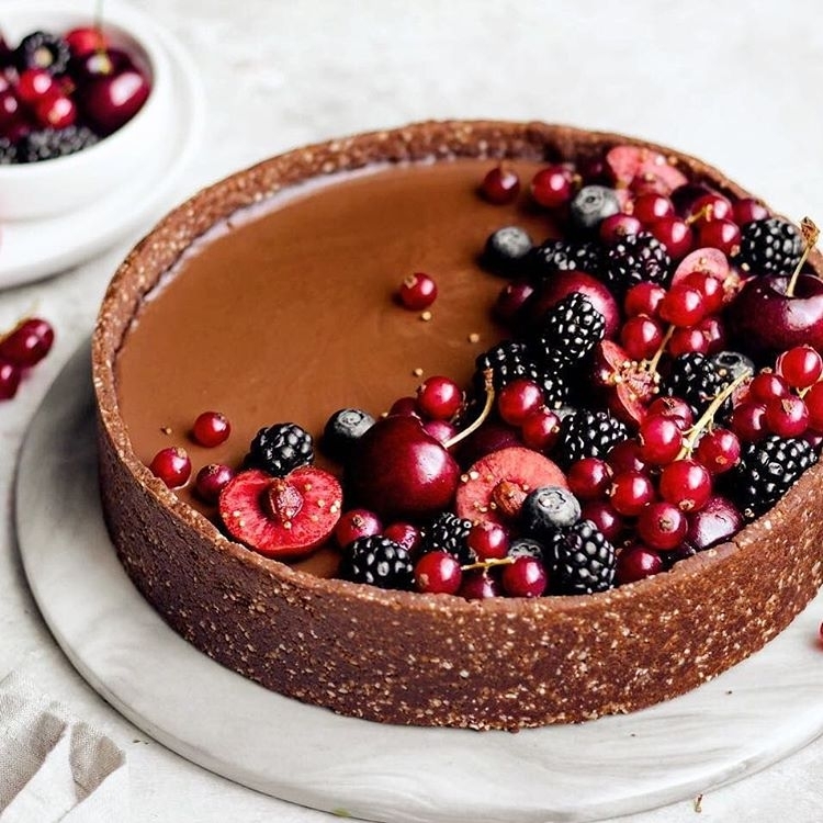 Vegan Chocolate Pie with Buckwheat Crust
