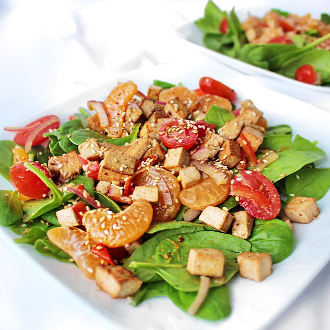 Sesame Tofu Mixed Salad