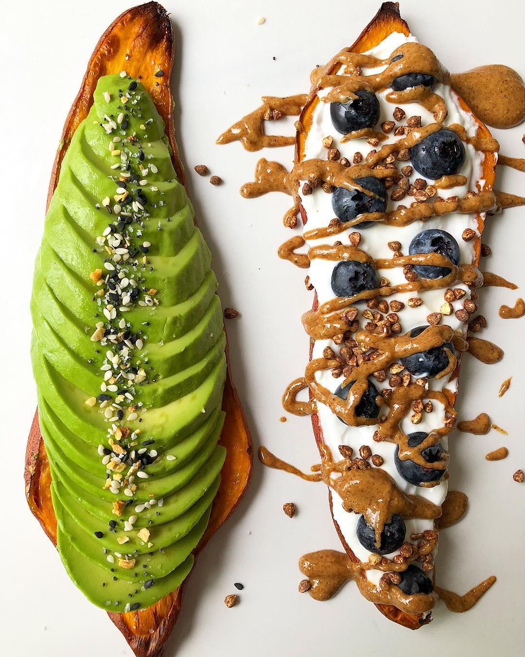 Sweet Potato Toast with Avocado and Berries