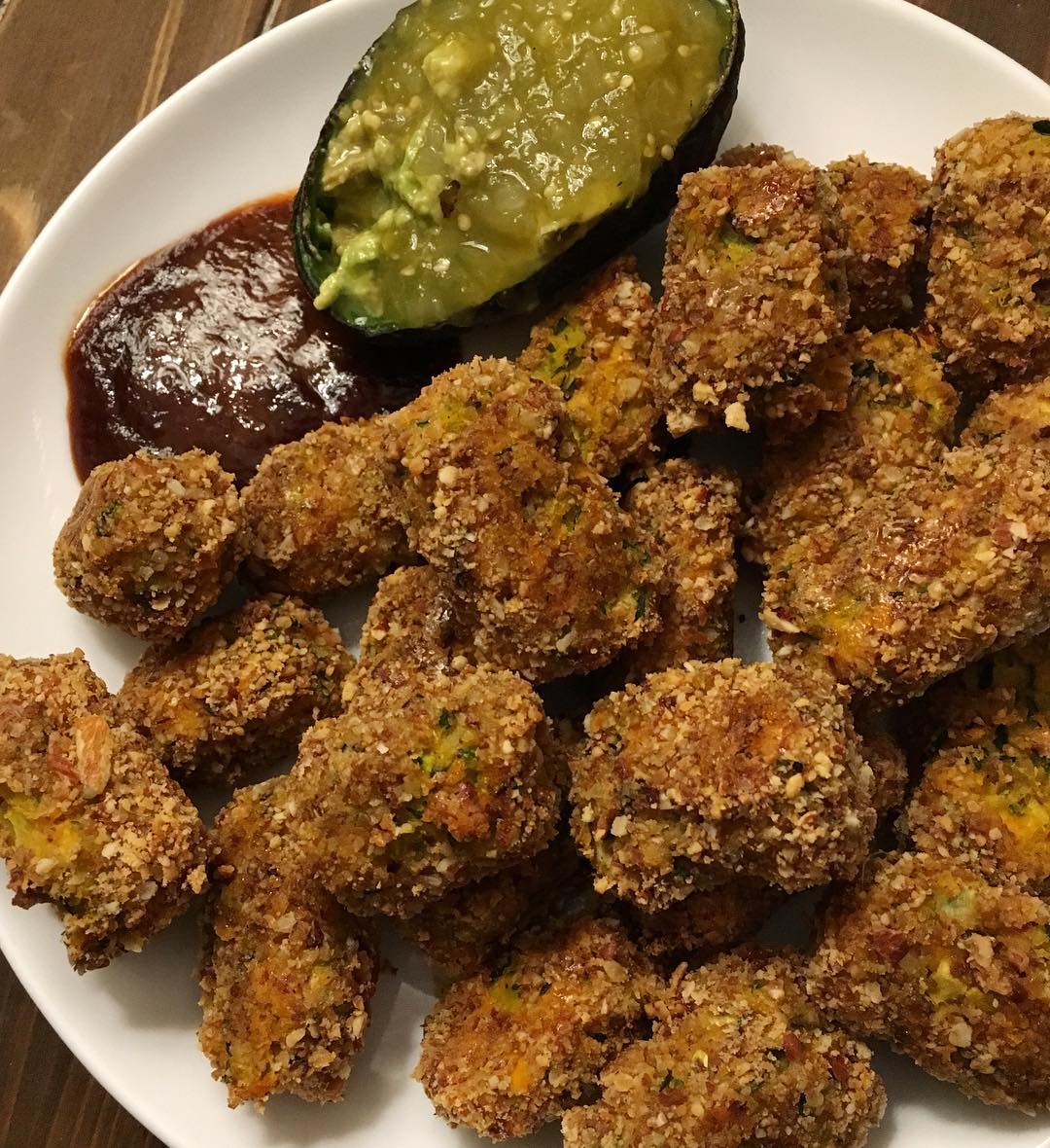 Baked Sweet Potato Zucchini Tots