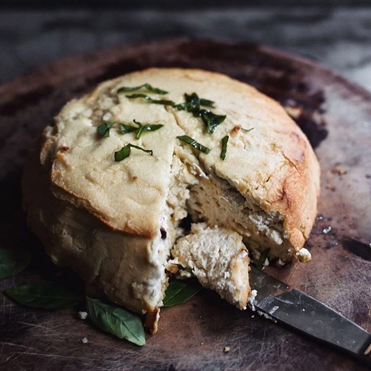 Baked Almond Feta Cheese