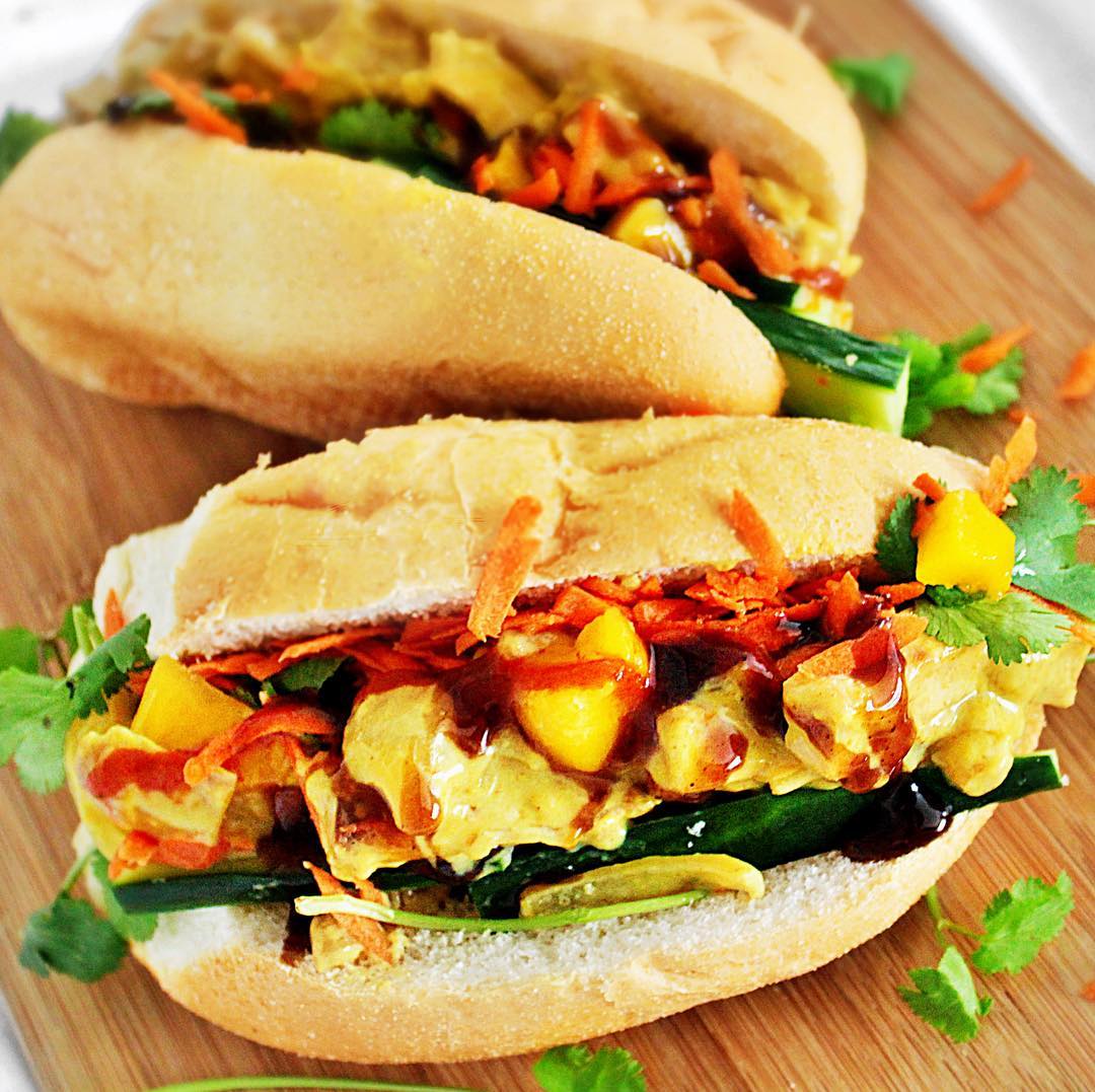 Curry Coconut Sauté Sandwiches