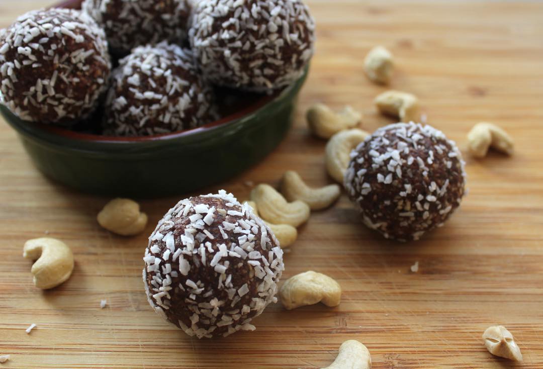 Coconut Cacao Cashew Energy Balls