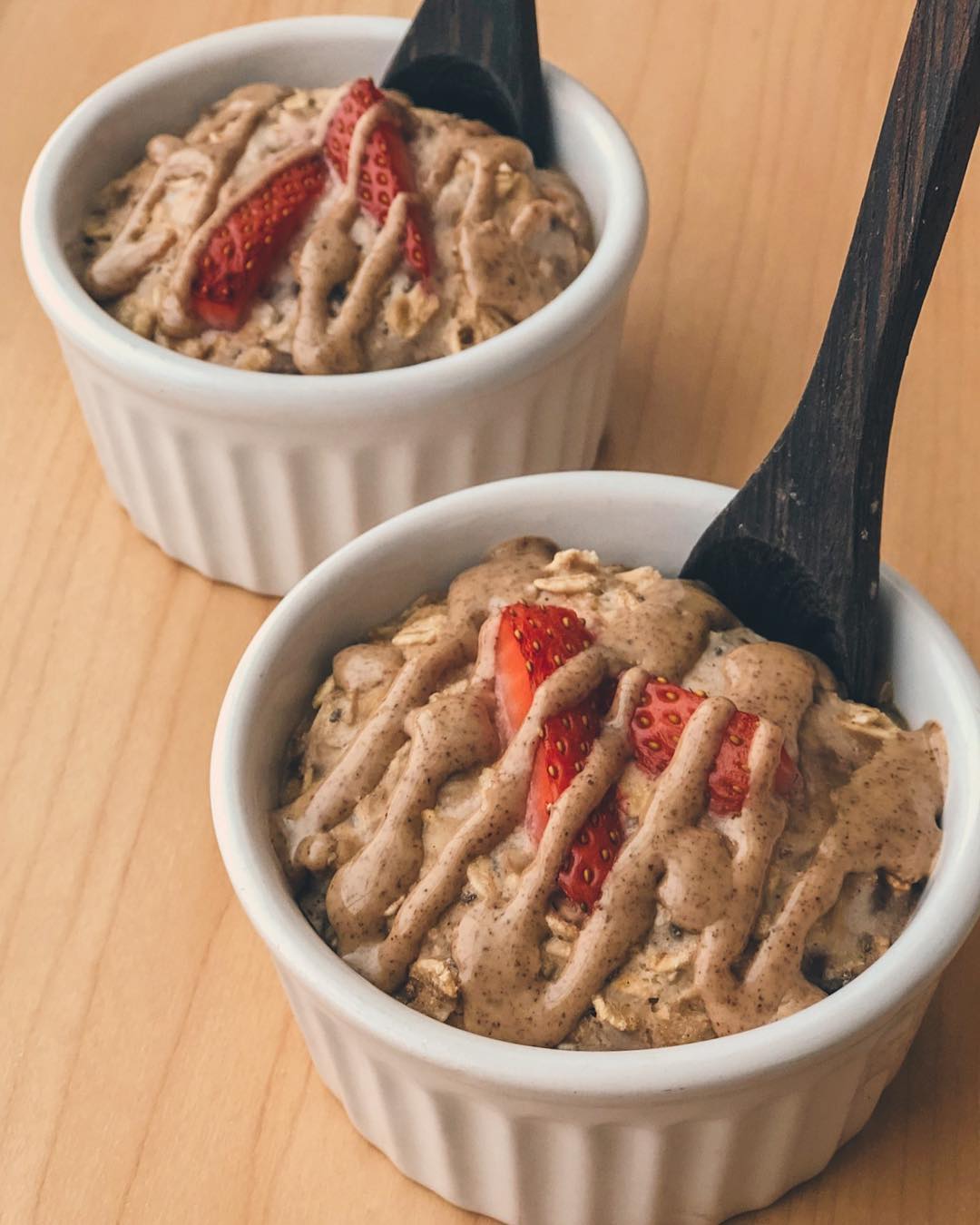 His and Hers Mini Strawberry Oats