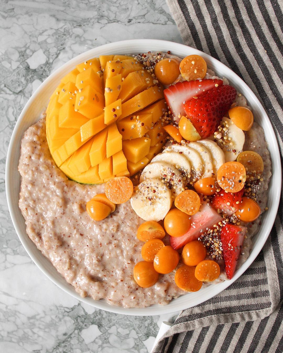 Ginger Infused Oatmeal with Banana and Spices