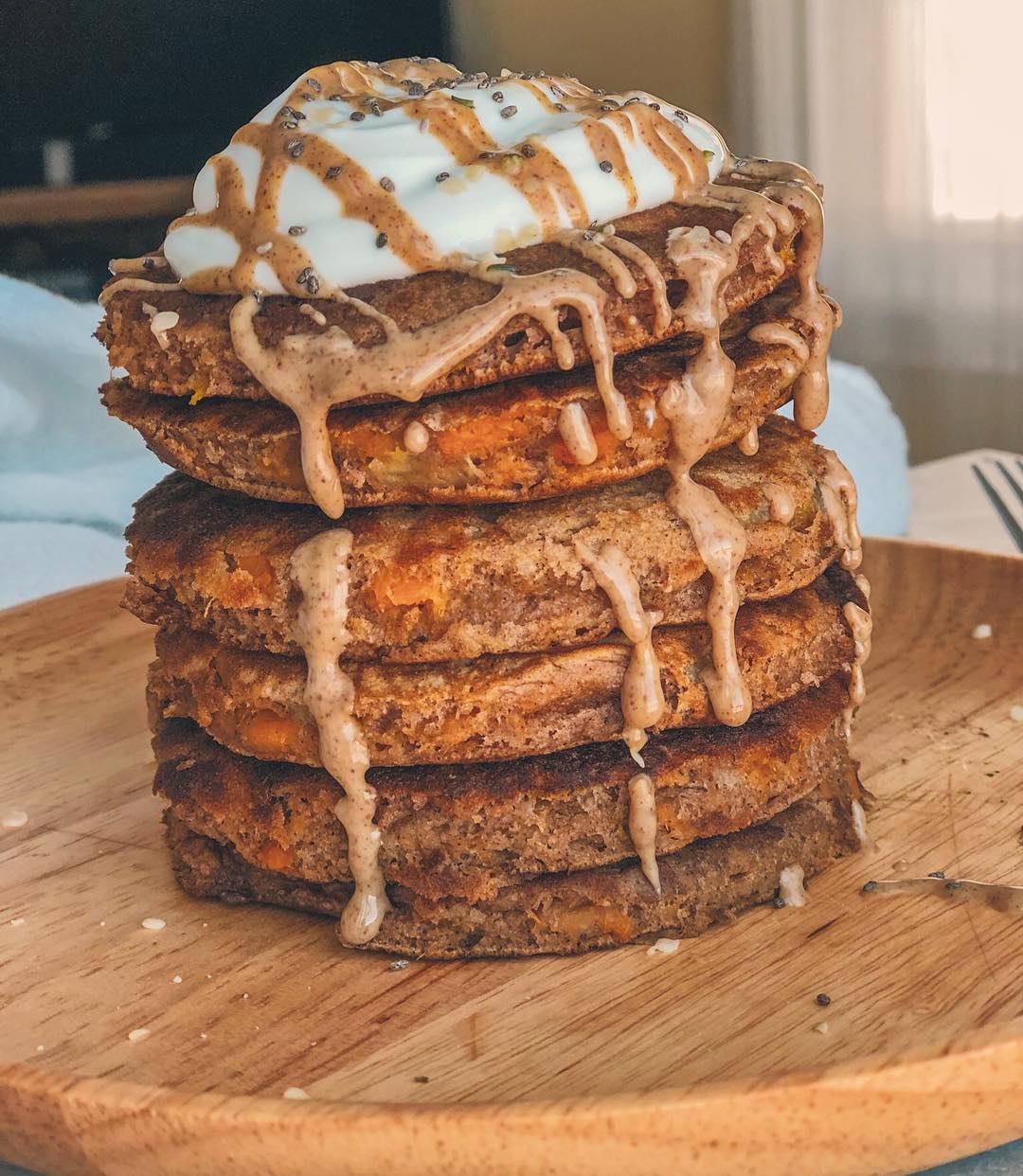 Fluffy Sweet Potato Pancakes