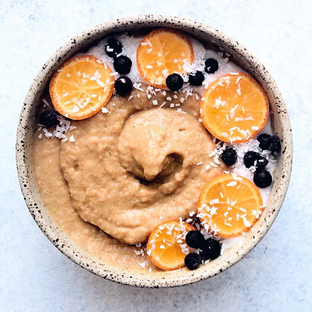 Healthy Turmeric Spiced Sweet Potato Smoothie