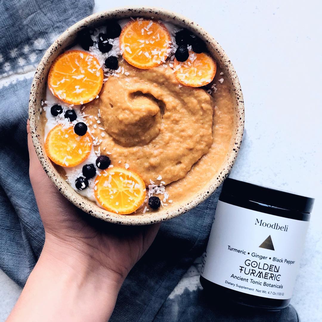 Healthy Turmeric Spiced Sweet Potato Smoothie