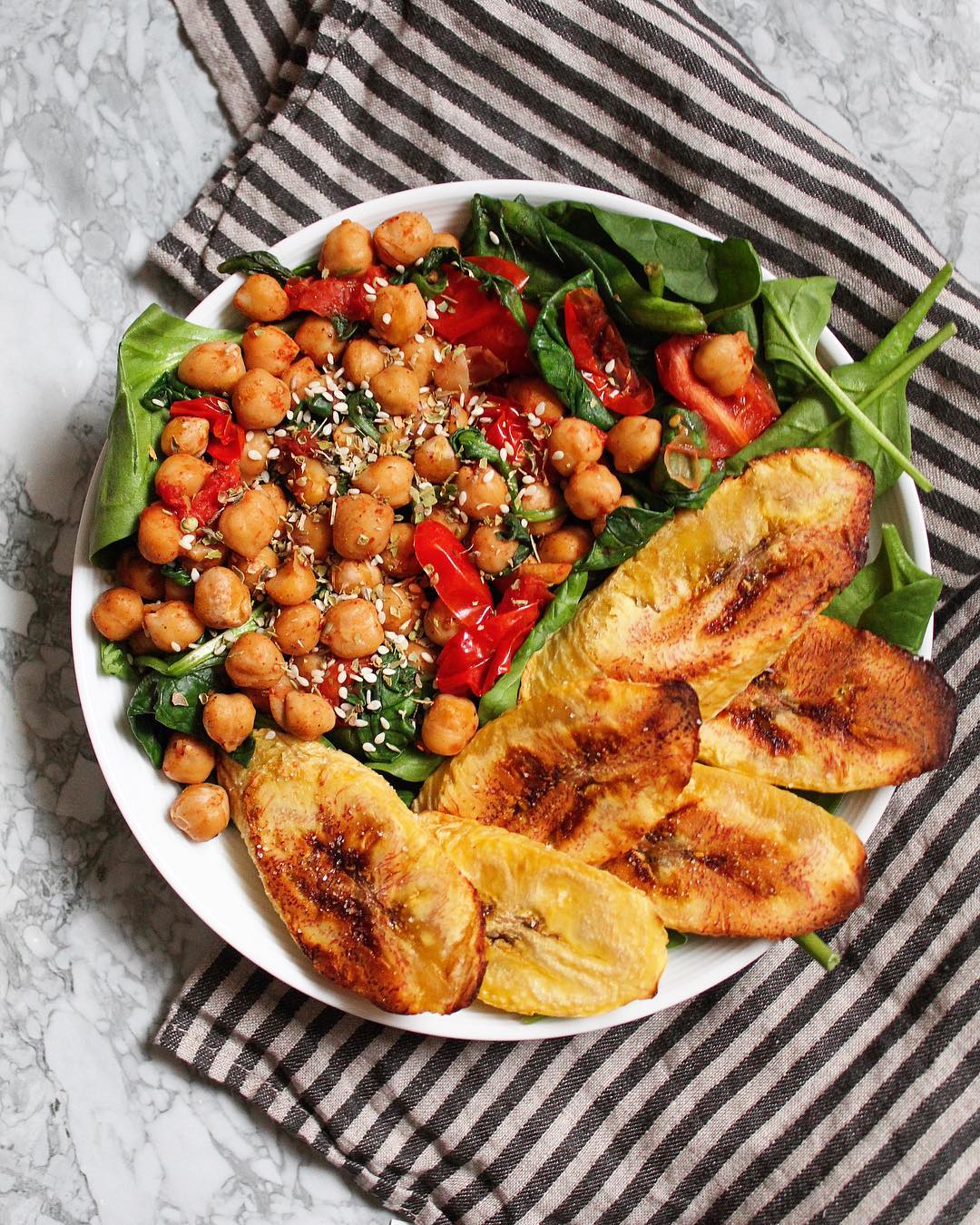 Plate of Baked Plantains