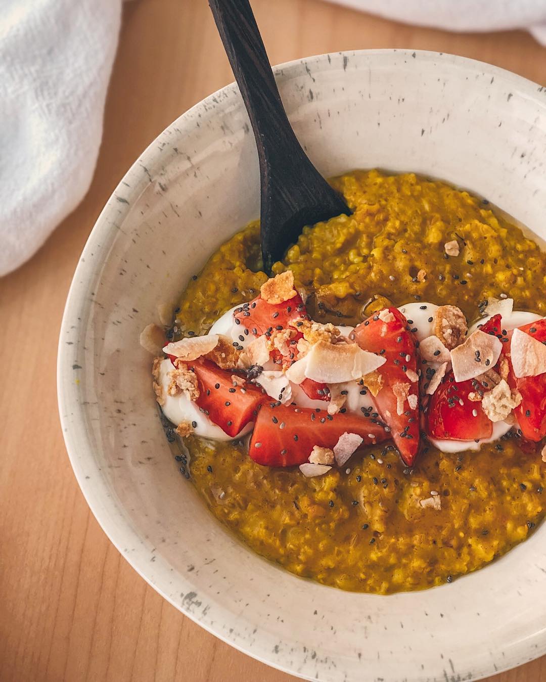 Healthy Turmeric Steel Cut Oats Breakfast