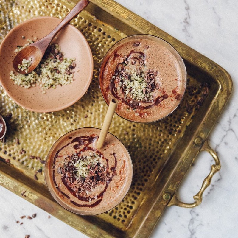 Chocolate and Hemp Protein Smoothie