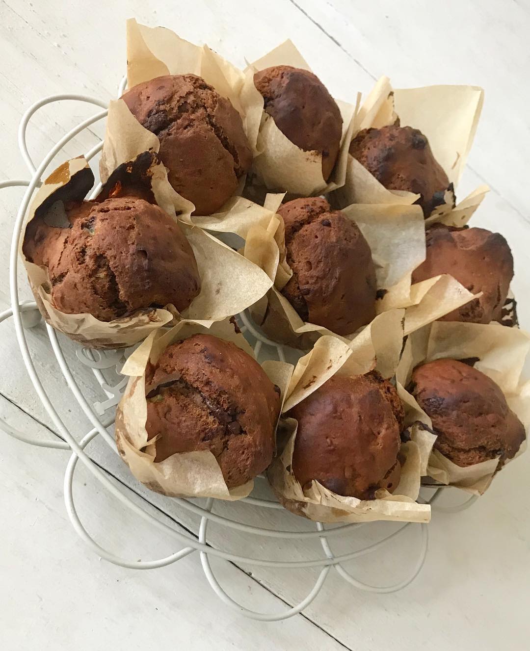 Vegan Chocolate Banana Muffins with No Refined Sugar