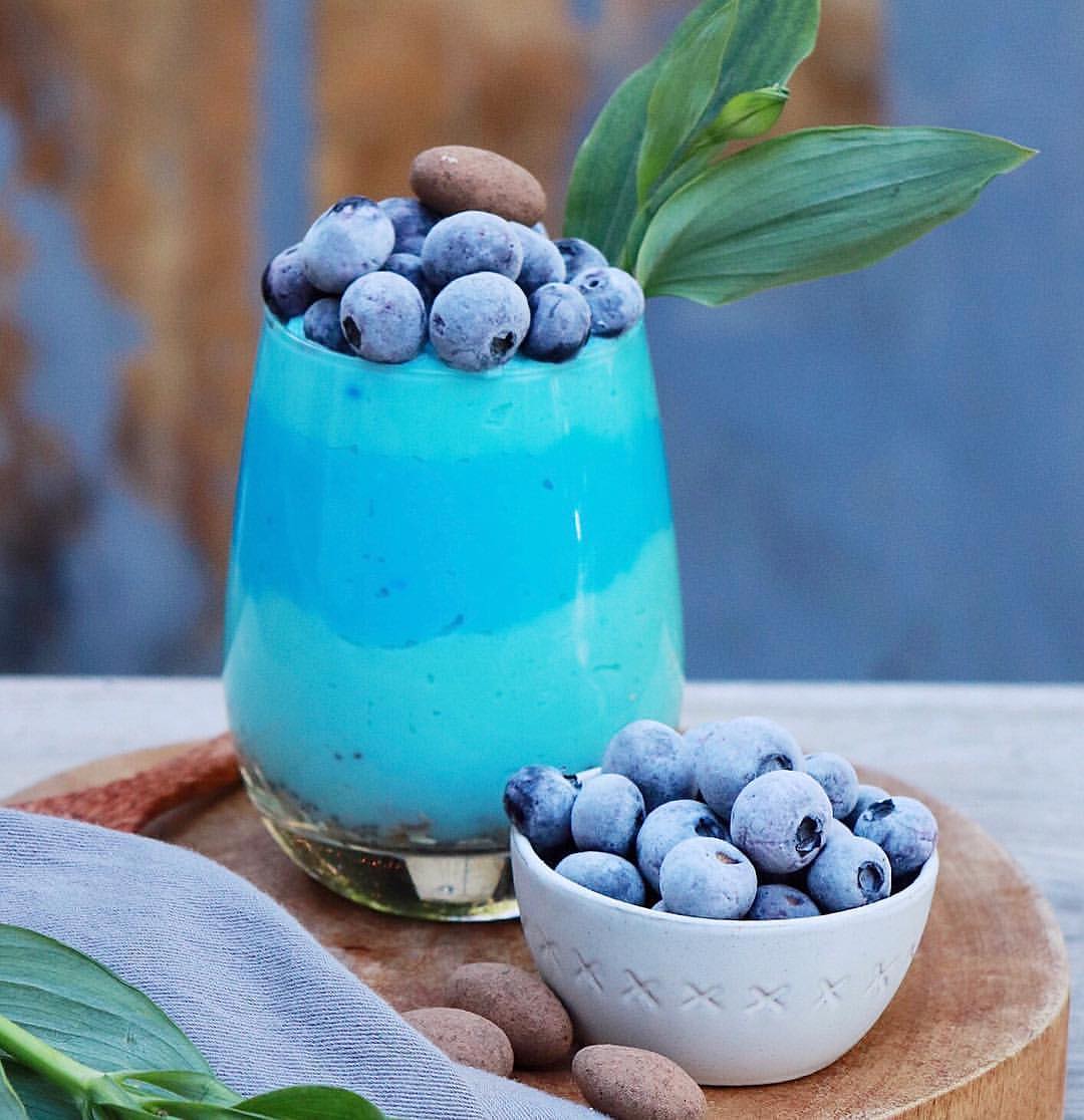 Blue Layered Smoothie Bowl