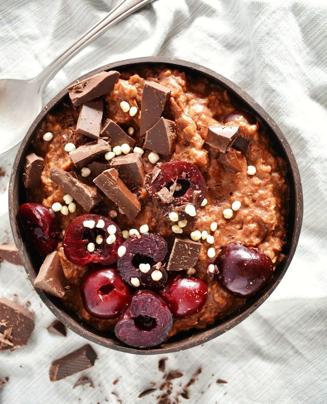 Chocolate and Cherry Oatmeal
