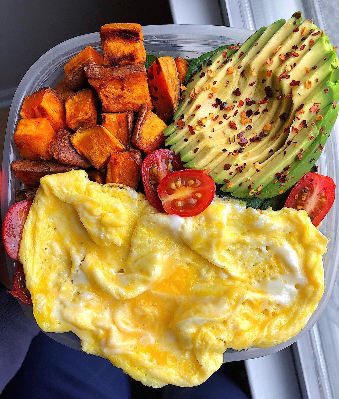 Meal-Prepped Scrambled Egg Breakfast