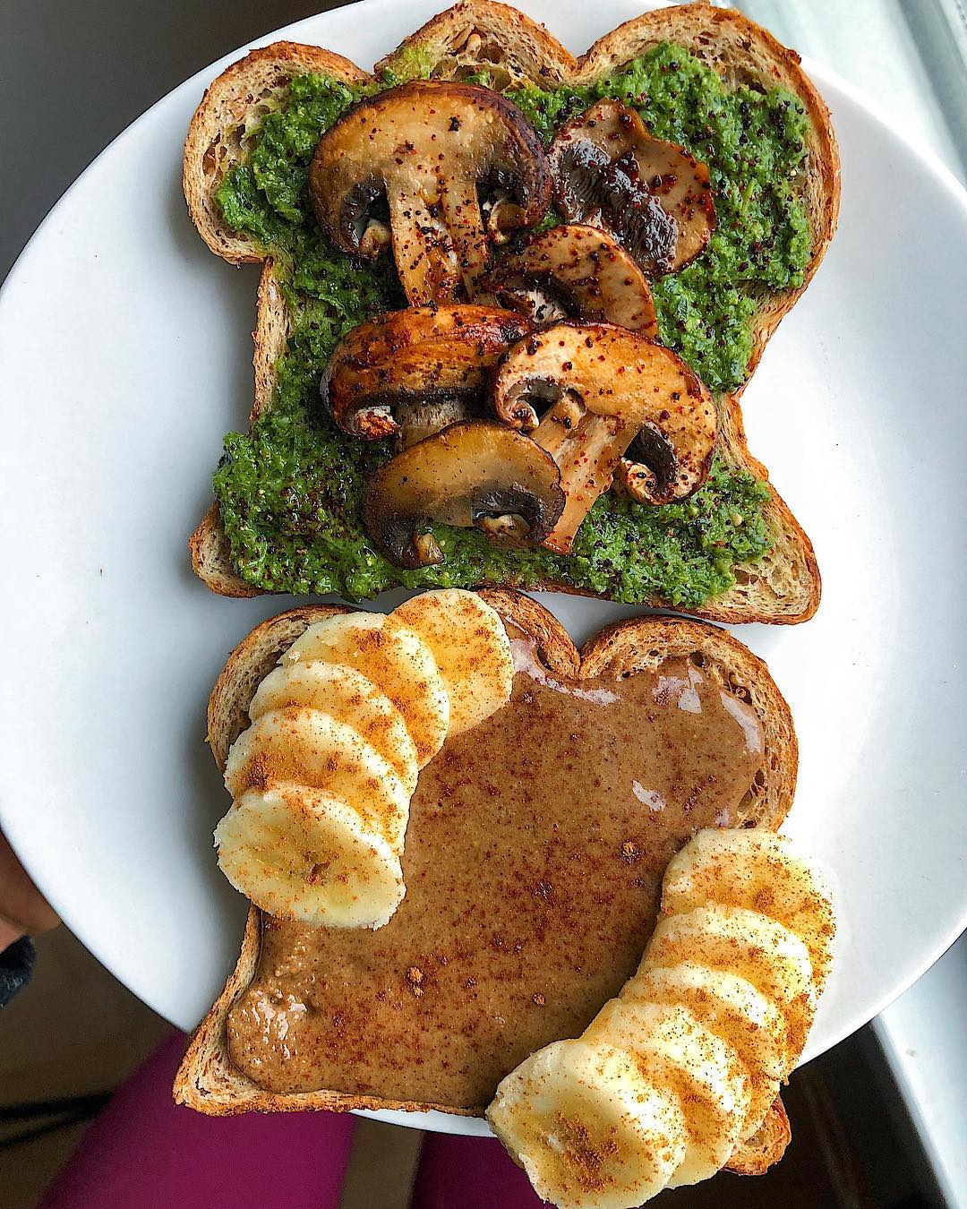 Easy Sweet and Savory Pesto Toasts