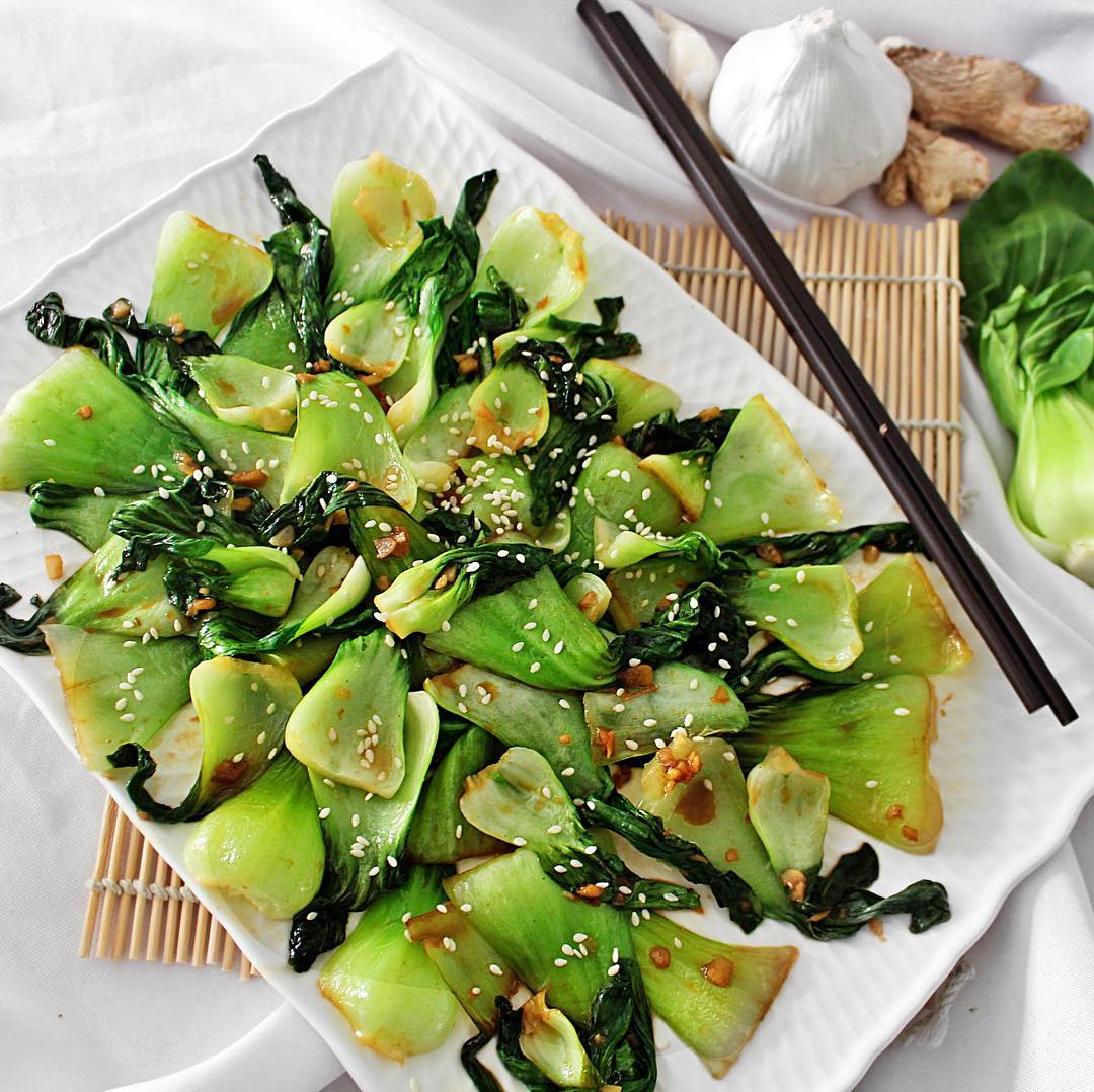 Quick and Easy Sesame Baby Bok Choy