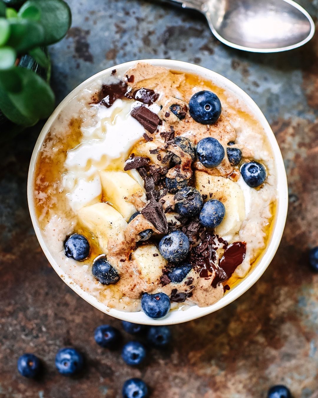 Vanilla Coconut Yoghurt and Almond Butter Porridge
