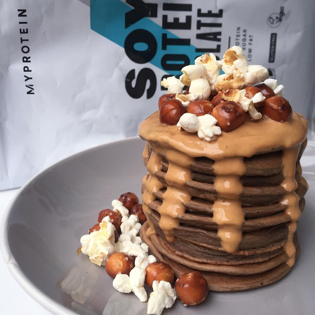 Chocolate Courgette Protein Pancakes