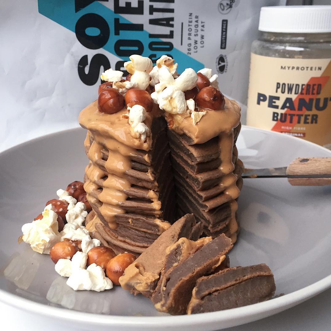 Chocolate Courgette Protein Pancakes