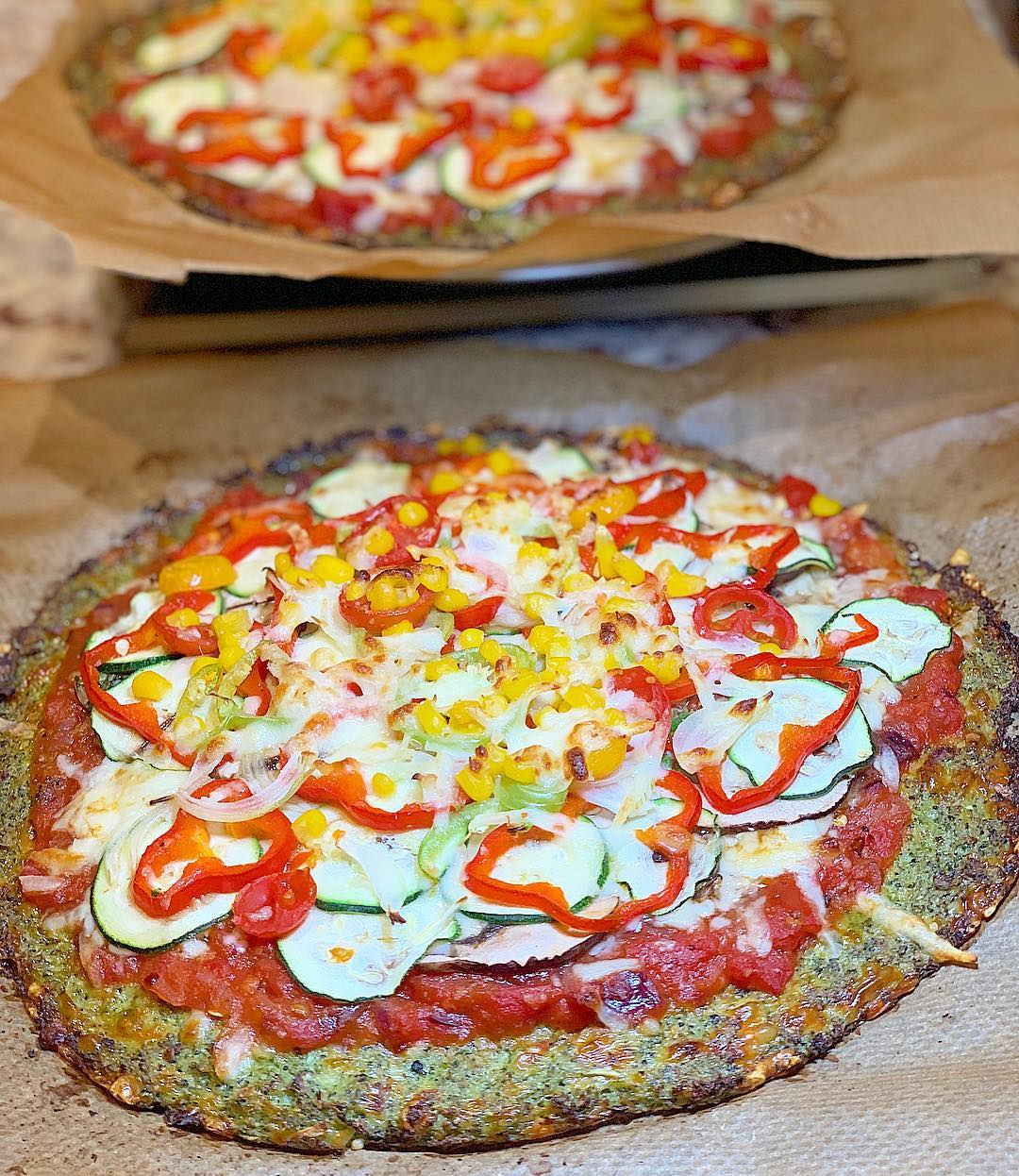 Gluten-Free Broccoli Crust Pizza