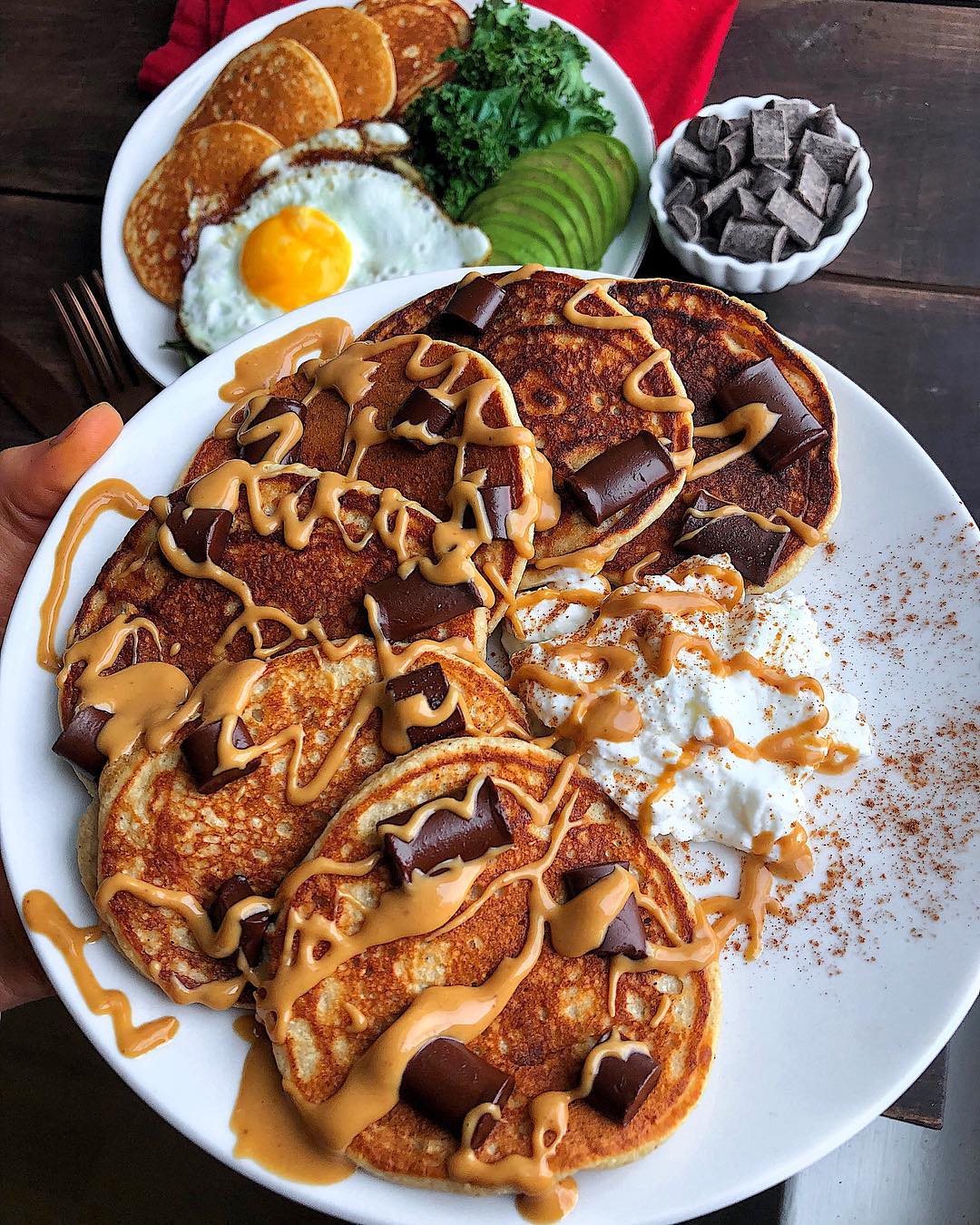 Sweet and Savory Pancake Breakfast Plates