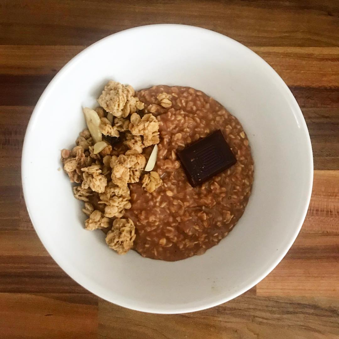 A Bowl of Cacao Orange Porridge
