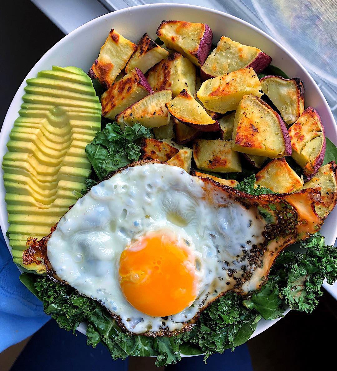 Easy Egg Avocado Sweet Potato Bowl