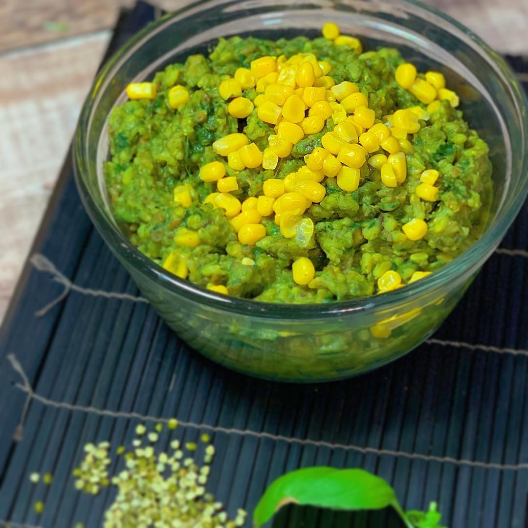 Traditional Gujarati Spinach and Sweetcorn Khichdi