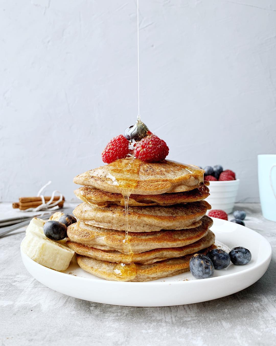 Buckwheat Cinammon Pancakes