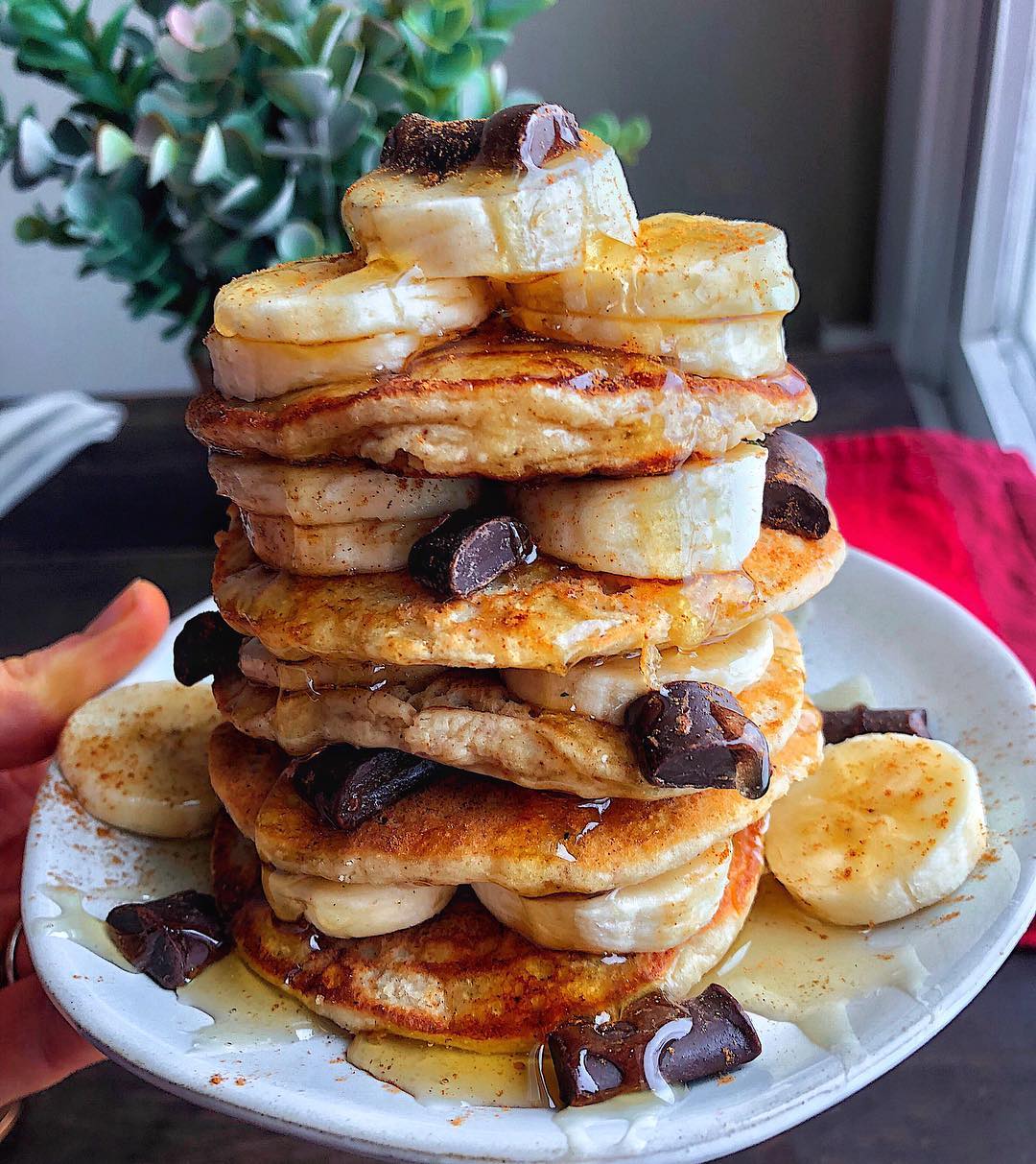 Simple Reheated Paleo Pancake Breakfast