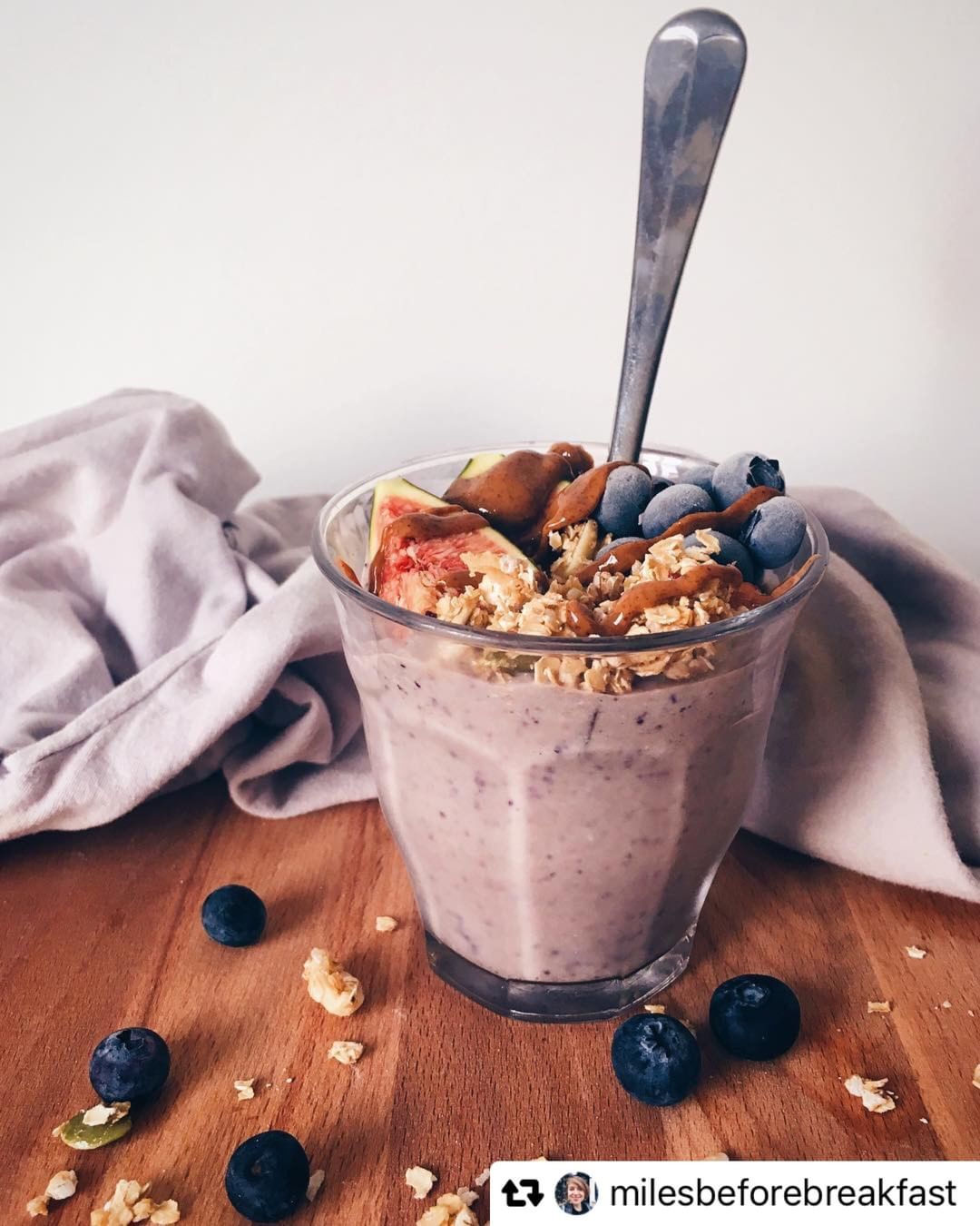 Buckwheat Blueberry Breakfast Smoothie