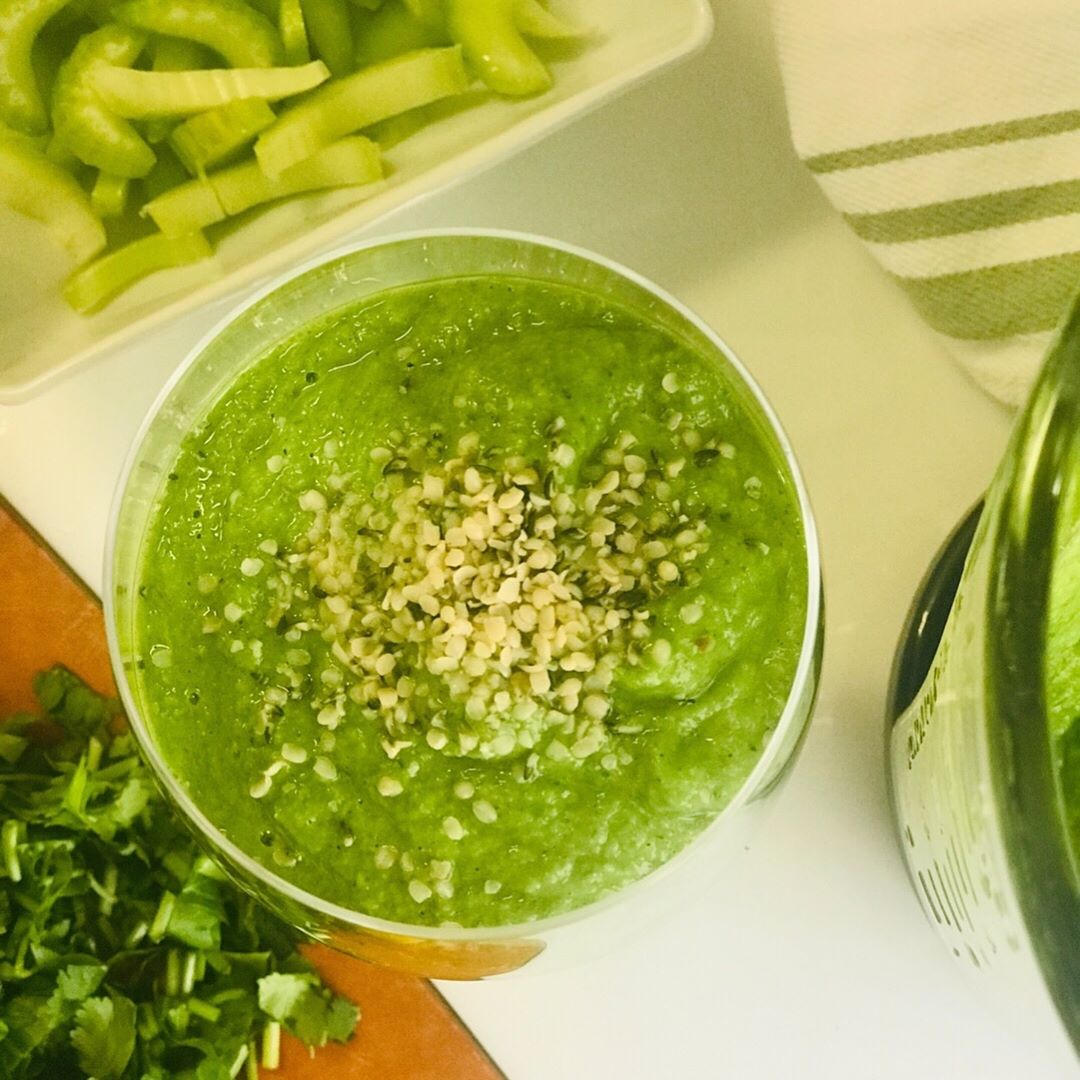 Spicy Green Smoothie with Adaptogens