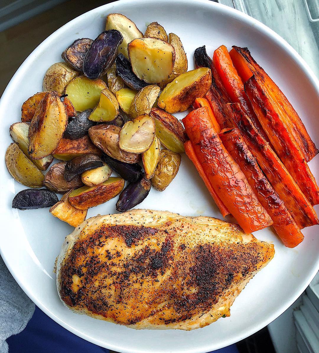 Easy Skillet Chicken with Roasted Vegetables