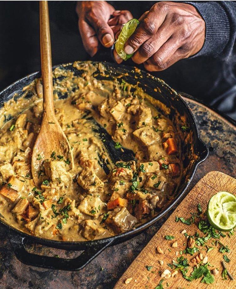 Vegan Peanut Butter Coconut Curry with Veggies