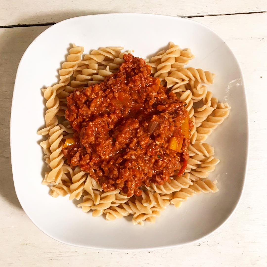 Vegan Pasta Sauce with Meatless Mince