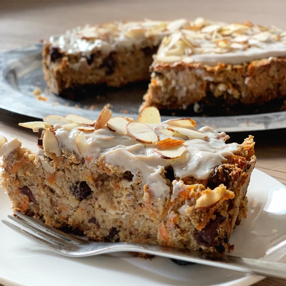 Oil-Free Vegan Carrot Coconut Cake