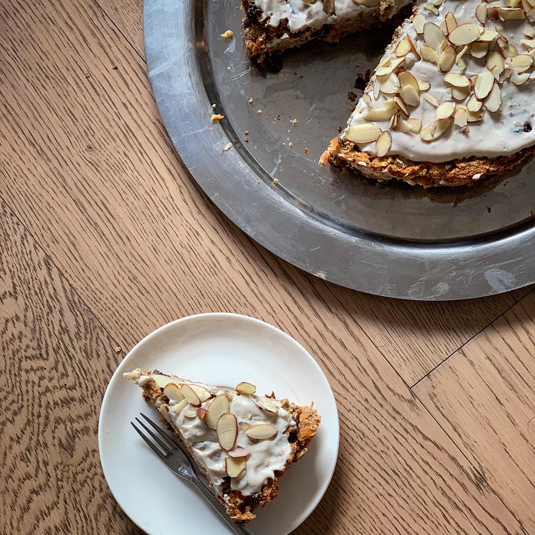 Oil-Free Vegan Carrot Coconut Cake