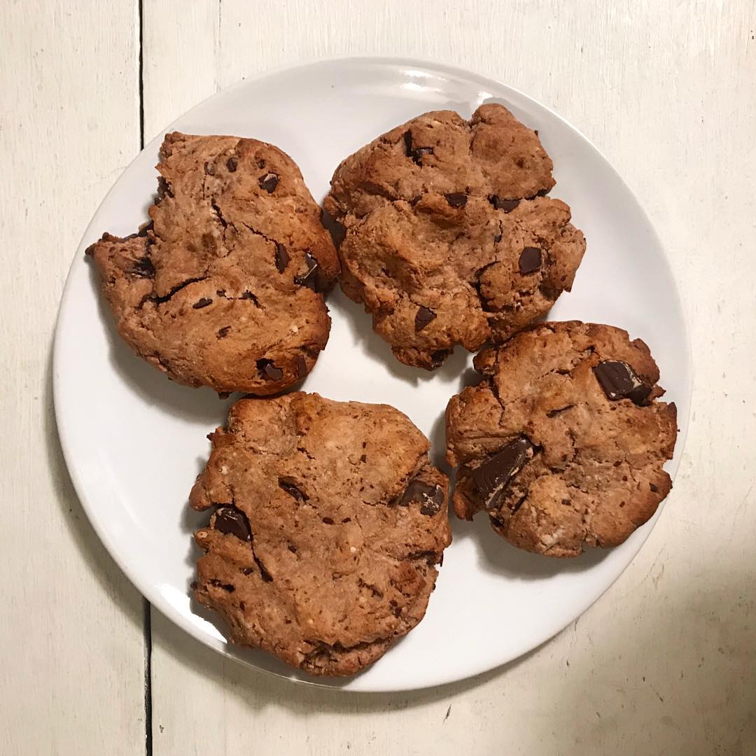 Homemade Vegan Chocolate Chunk Cookies