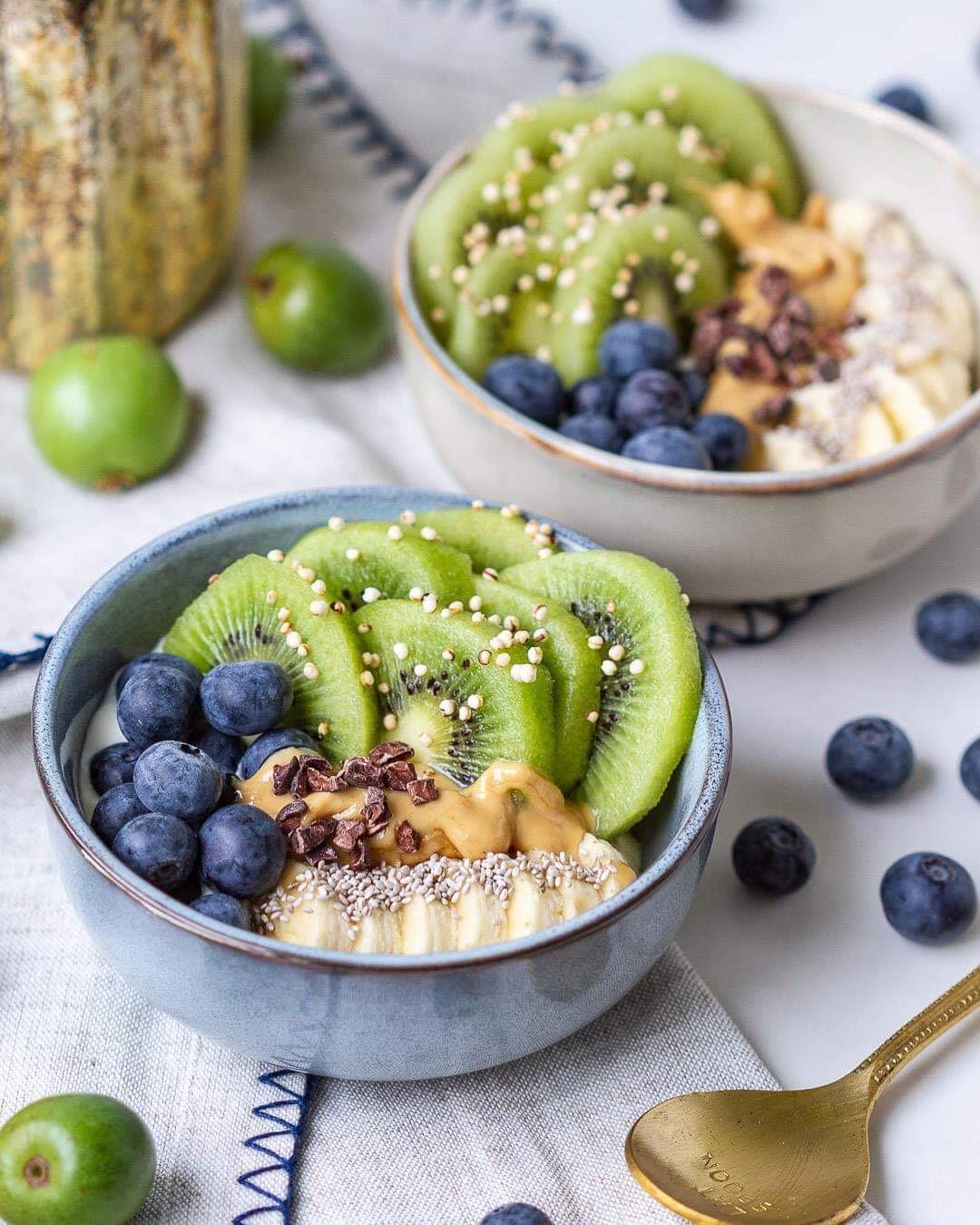 Healthy Vegan Power Bowl with Fruits