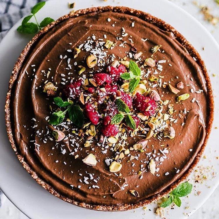 Vegan Avocado Chocolate Tart