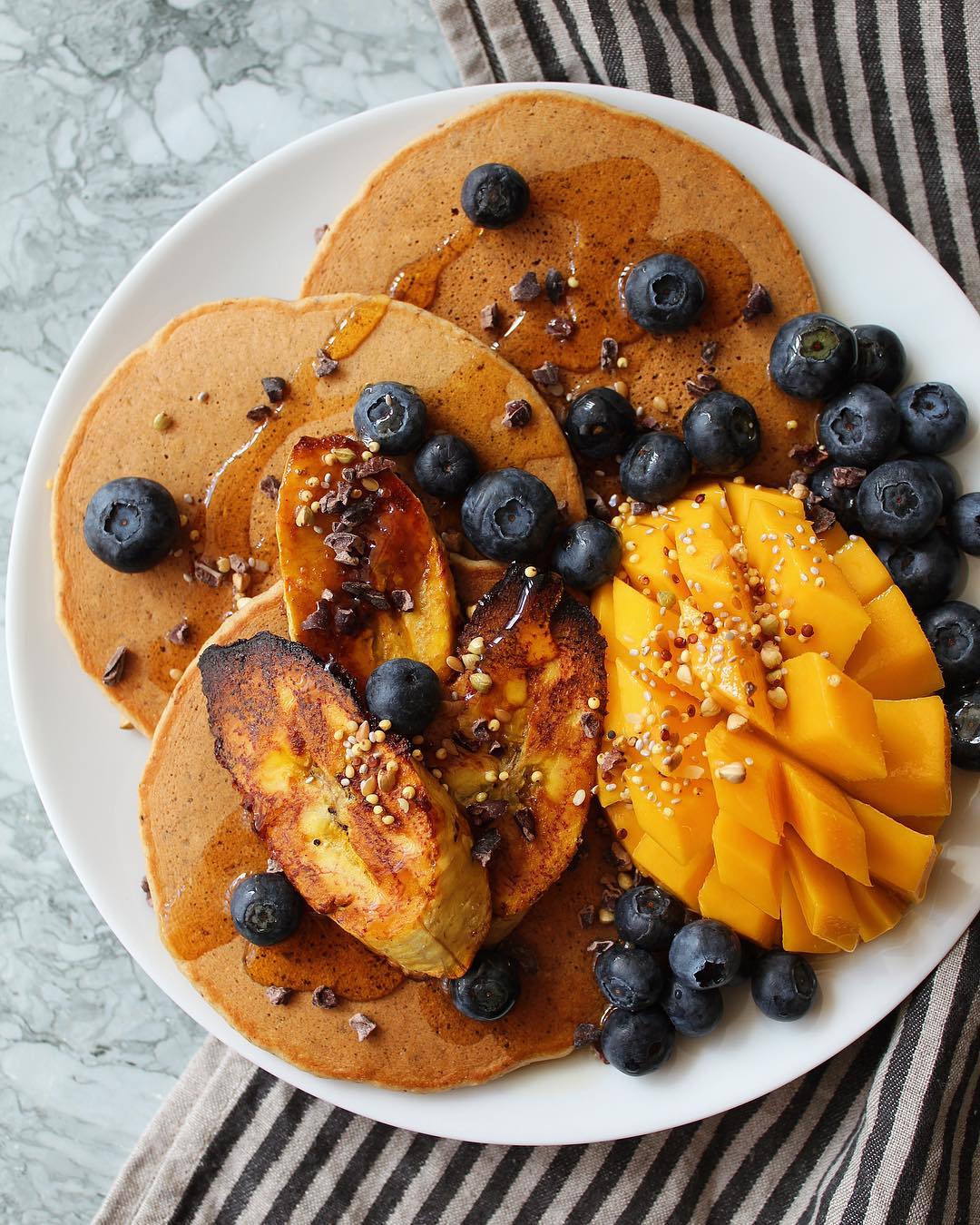 Easy Fluffy Plantain Pancakes with Almond Milk