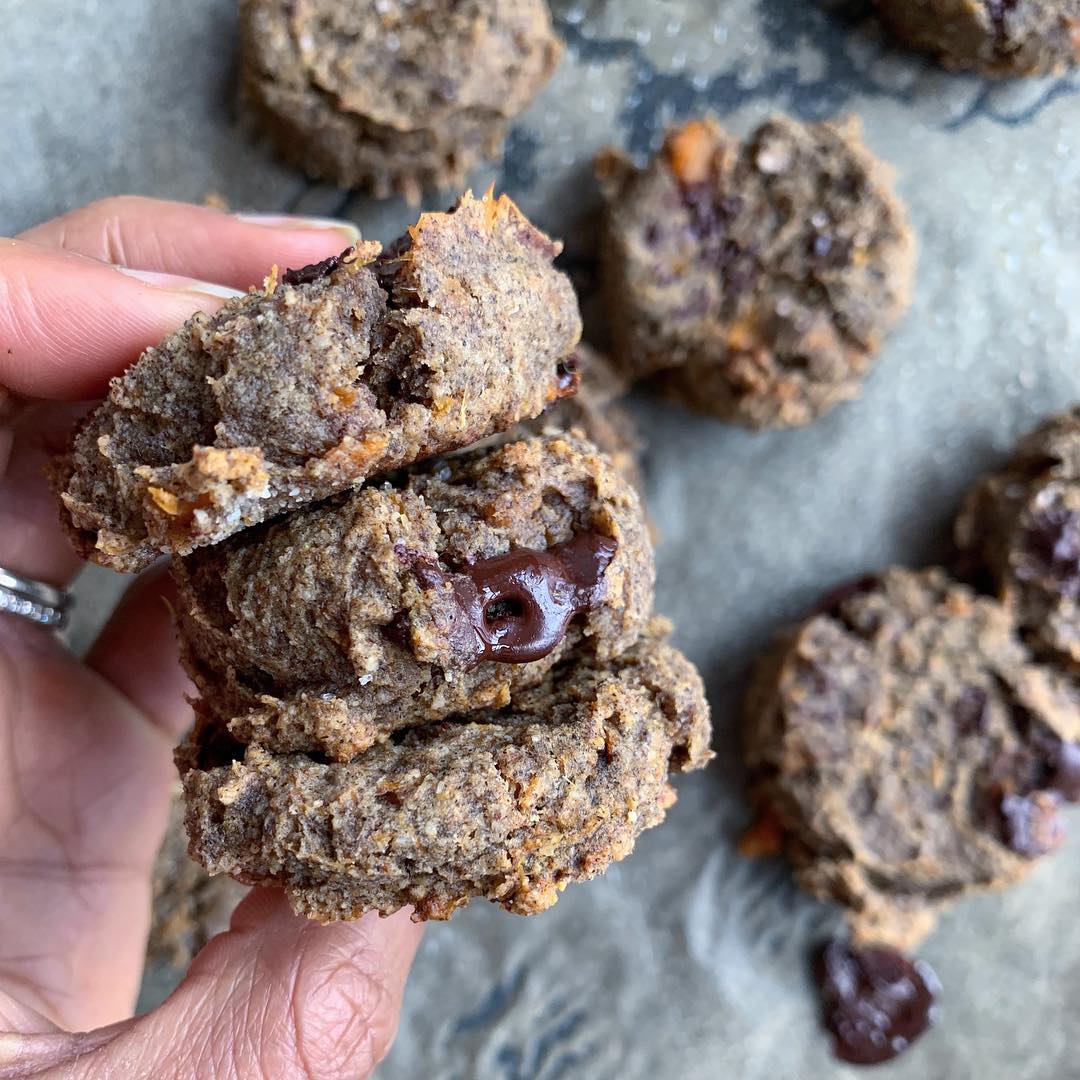 Sweet Potato Chocolate Chip Cookies